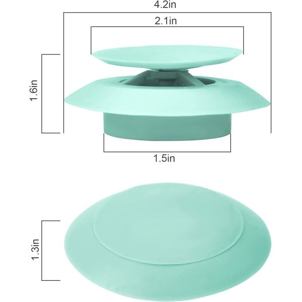 Затвор ушата силикона Bathroom многоразовый, универсальная штепсельная вилка ванны силикона