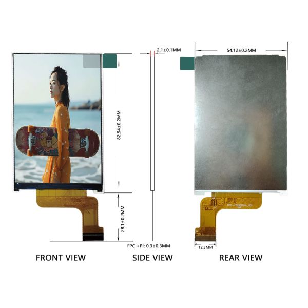 3.5-inch IPS display screen with high-definition resolution of 320 * 480 interface 8080 parallel port industrial control terminal display screen