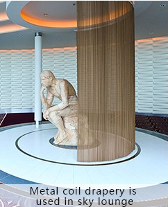 Custom Metal Mesh Drapery & Architectural Drapery For Decoration