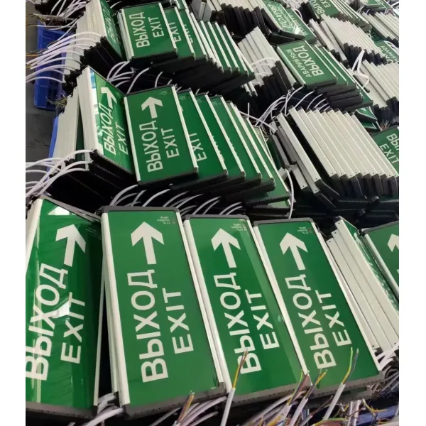 Luz de emergencia antipánico LED para salida de emergencia IP66 para hotel, verde, centro comercial, estación de tren, escuela, supermercado