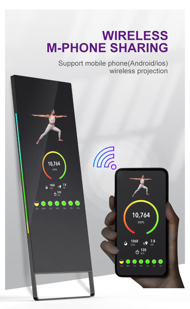 Signage взаимодействующее Wifi 65 цифров зеркала экрана касания Lcd дюйма волшебный умное