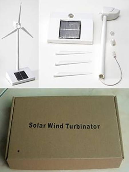 Outdoor Decor Solar Powered Windmill Toy Plastic Kids DIY Garden Windmill