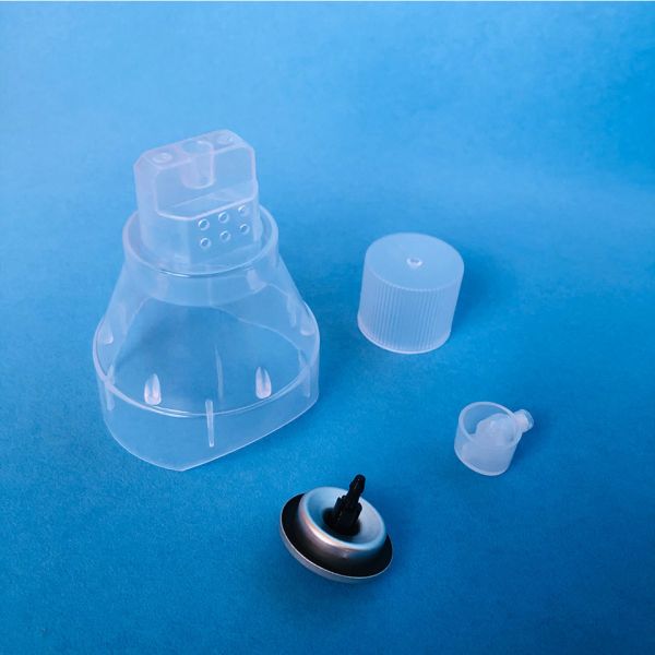 Клапан баллончика с кислородным баллоном и маска с легковесом крышки