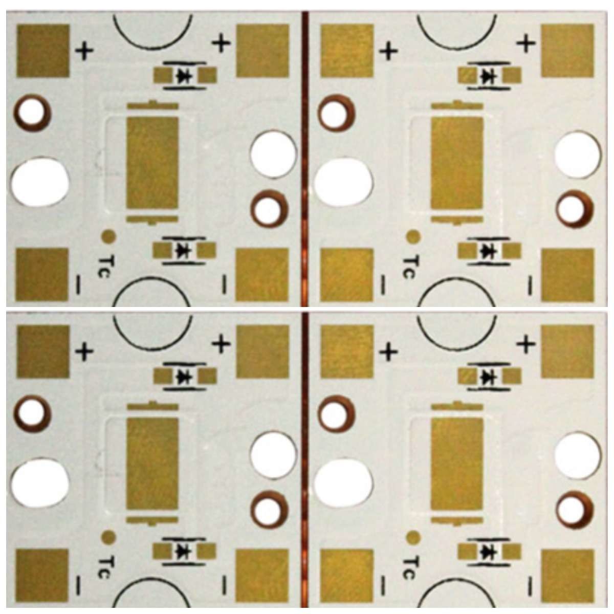 Двойник доски PCB меди золота погружения встал на сторону припой CU FR4 3.2mm белый