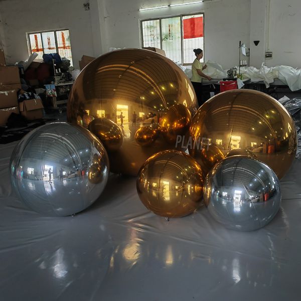 Party Decoration Advertising Mirror Ball Inflatable Mirror Balloon PVC Mirror Sphere