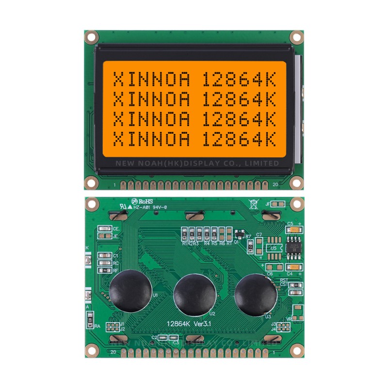 Grey Film High Cost Performance 20PIN 12864K SBN0064 Parallel Port LCD12864 For Arduino