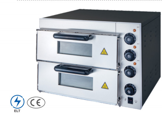 220V-240V Пиццерия Печь Нержавеющая сталь Серебряная механическая панель управления для выпечки пиццы