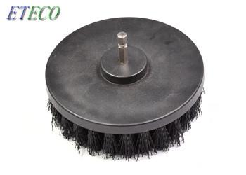 Black 3 Pcs Power Scrubber Brush Set Heavy Duty Stiff Bristle Non Scratchy