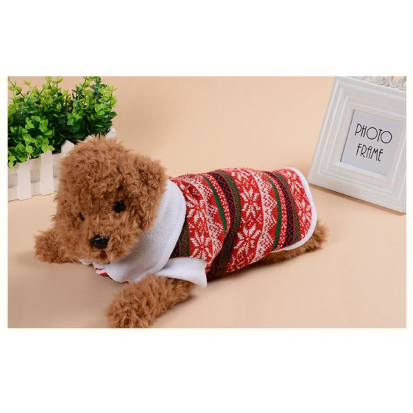 пальто рождества собаки плюша 35cm безрукавное мягкое