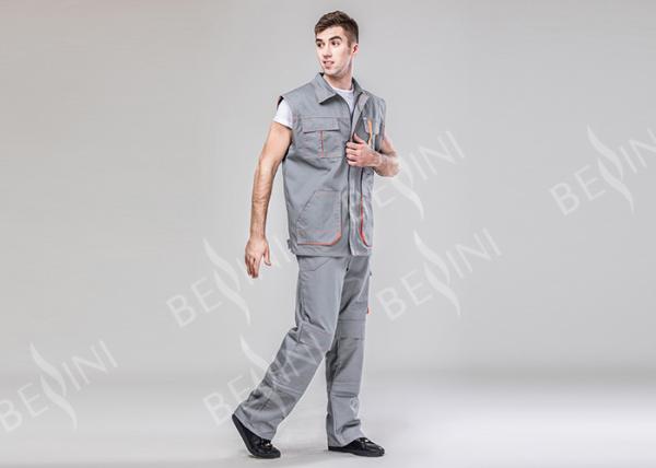 80% Polyester 20% Cotton Twill Heavy Duty Work Suit And Trousers Dark Gray