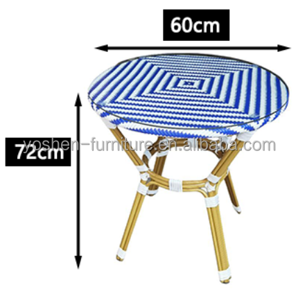 31inch Solid Rectangular  All-Weather Aluminum Outdoor Table with Geometric Leg Design for Hotel Resort