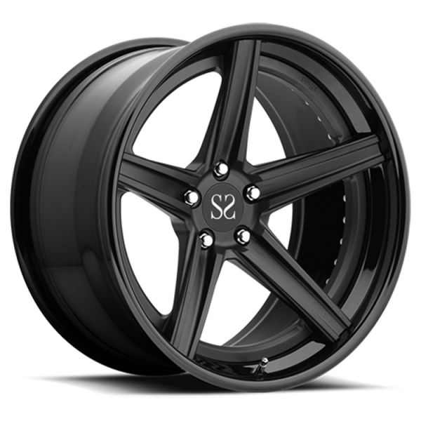 Gloss Black 120.65mm PCD 19 inch alloy rims For Lexus IS 5x114.3 Forged Monoblock