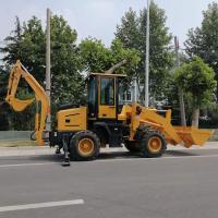 37kw máquina escavadora Backhoe Loader Compact Mini Digger Loader da roda 4x4