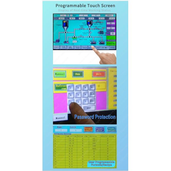 10Kg Pilot Freeze Dryer PLC Touch Screen Laboratory Freeze Dryers