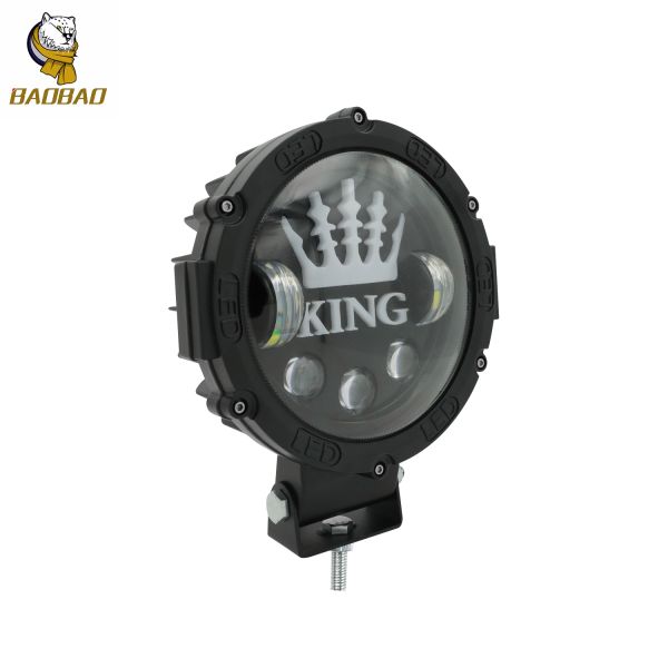 7 Inch metal White Color RGB Multiple LED Headlight For Harley Davidson