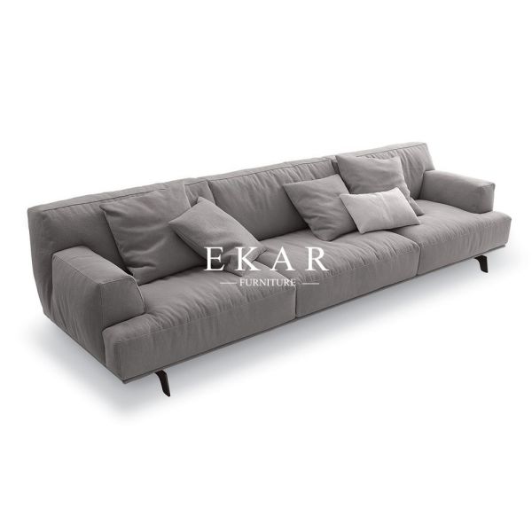 Italian Brand Designs Fancy Grey 3 Seater Sofa Living Room Furniture