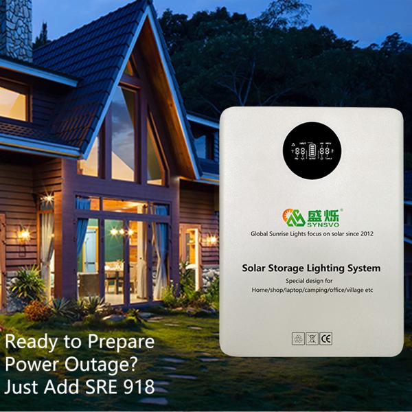 Solar Powered LED Lights Wall Mounted PV Energy Storage System 50Hz AC Output 22*30cm