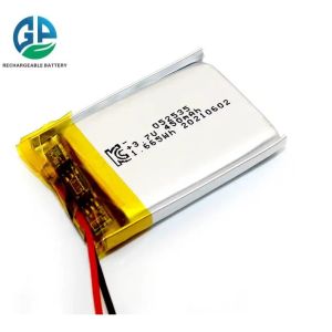 3.7V 450mah Lipo 502535 перезаряжаемая литий-ионная полимерная батарея 3,7 V для беспроводного продукта / ушного телефона Blue Tooth