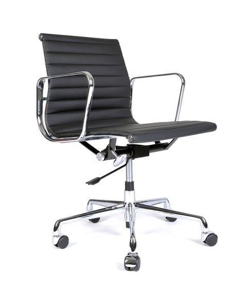 Adjustable Luxury Ribbed Office Chair , Swivel Leather Office Chair Width 58cm