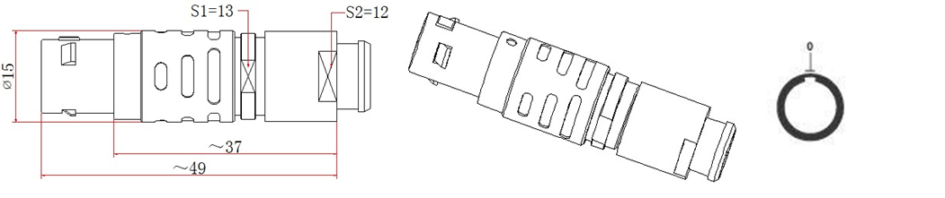 Lemo Мужчина Женщина соединитель EGG FGG 2B 6+1 соединитель емкости толкать тянуть самозамыкание Круговое соединитель