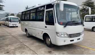 Right Hand Drive Minibus 21 Seater China Coaster Bus Euro 3 Diesel Engine 3000cc Capacity NEW