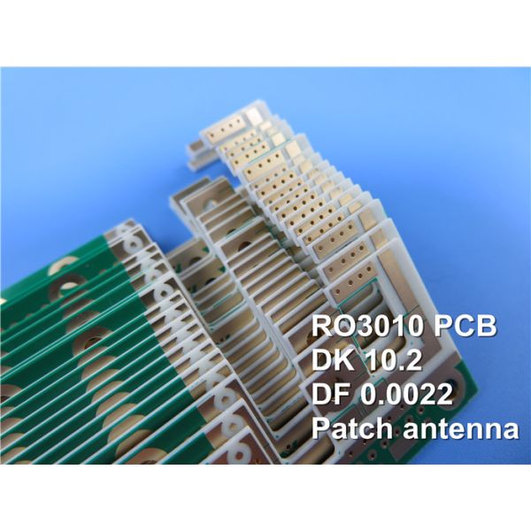 Rogers RO3010 Microwave PCB Board 2-Layer Rogers 3010 25mil 0.635mm Circuit Board DK10.2 DF 0.0022 microwave and RF PCB