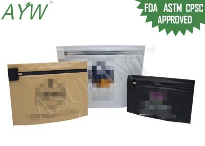 Saco Lockable de empacotamento resistente da medicina da criança de FDA, sacos da prova do odor para o armazenamento da erva daninha