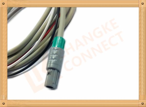 Medical Hellige ECG Trunk Cable , ECG Snap Connector With TPU Material