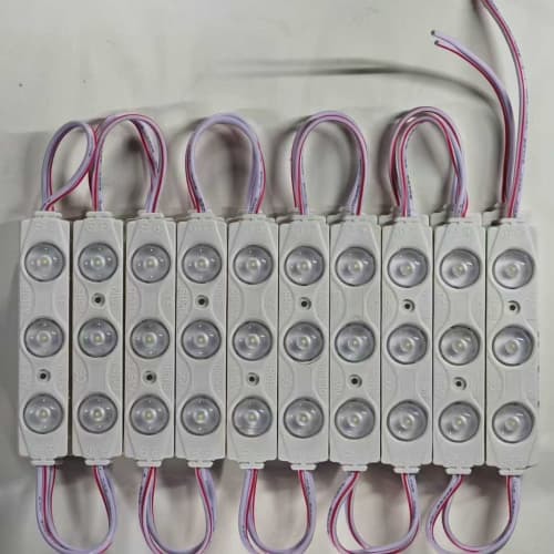 Module LED à injection 3LED super lumineux 12V étanche IP65 1,5W Modules LED pour l'éclairage de signalisation publicitaire