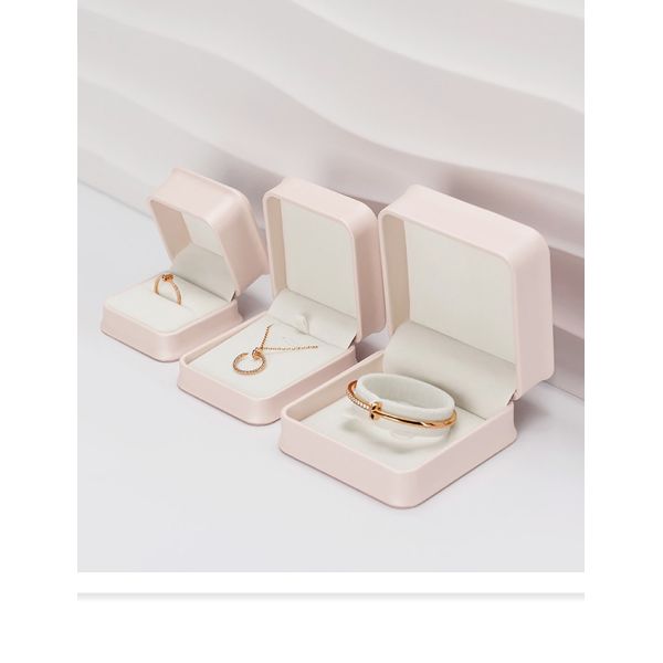 BPU03 ПУ кожаный квадратный роскошный подарочный ящик для ювелирных украшений и упаковки