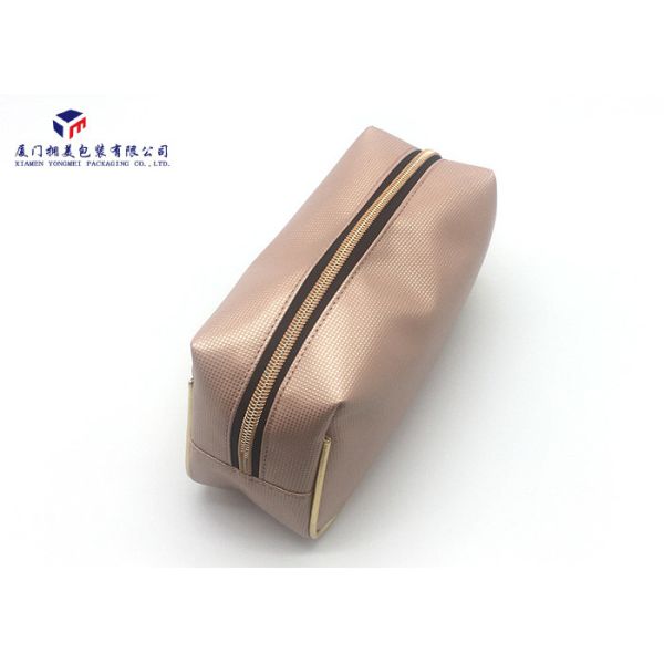 Leather Cosmetic Bag Tropizoid Shape Personalised Lady Makeup Bag Light Weight