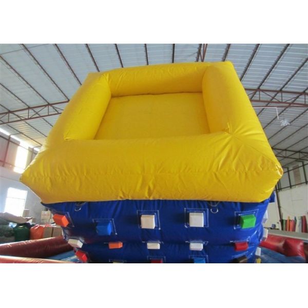 Фабрика Коммерческая надувная скалолазание Стены Огнеупорный ПВХ брезент для детей