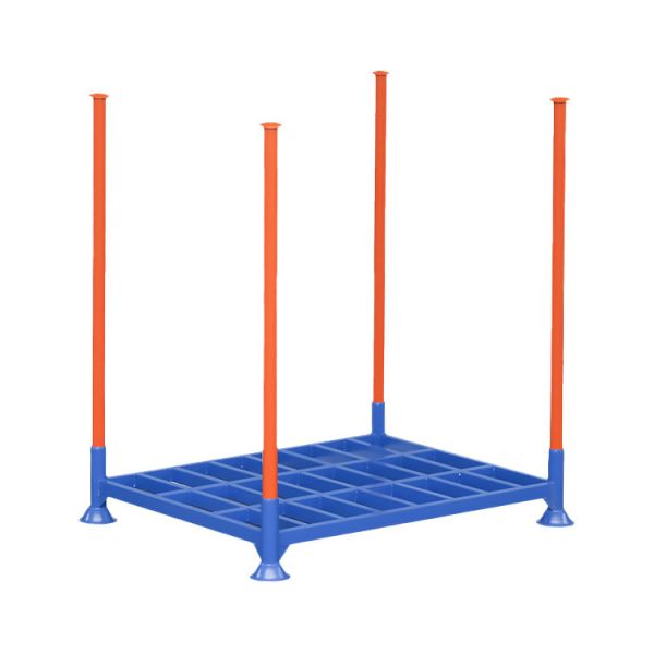 Warehouse Tubular Pallet Stacking Racks Storage Logistic Use Steel Pallet Heavy Duty Welding
