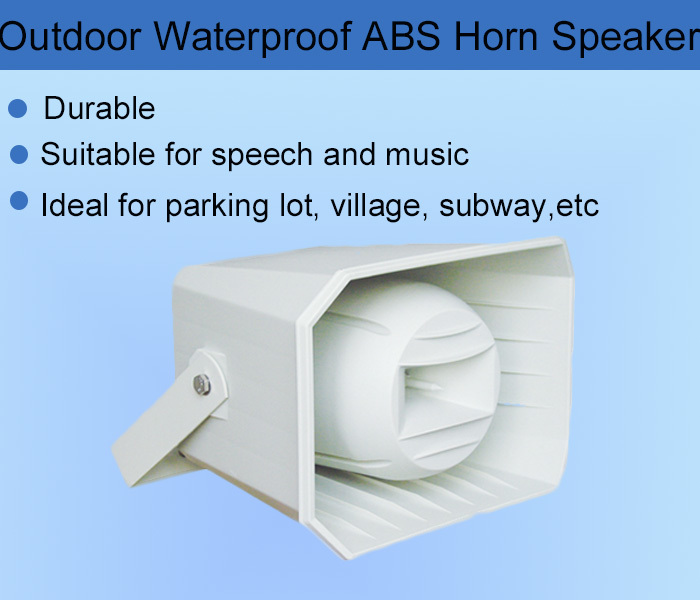 ABS Outdoor Music Horn Speaker 50W Waterproof Horn Tweeter Speakers
