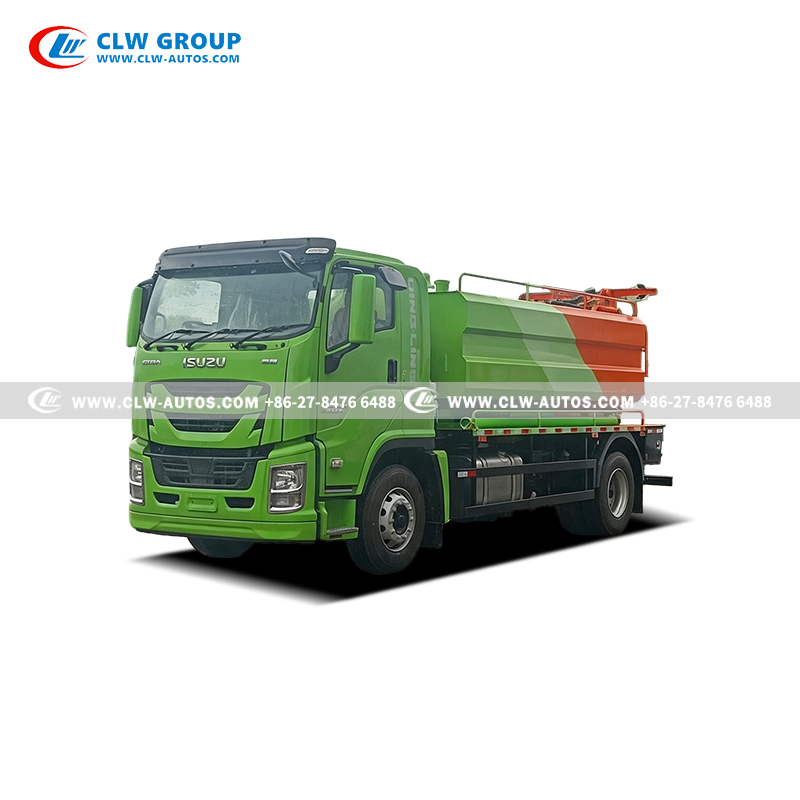 ISUZU FTR 8m³ Vacuum Suction Truck with 205HP Euro VI Engine and Water Tank Heating System