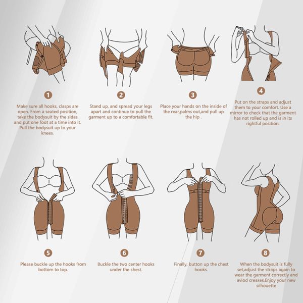 5XL Stage 2 3 Postpartum Full Bodysuit Fajas Colombianas Reductora Butt Lifter Corset Shapewear Slimming Post Surgery Fajas