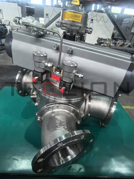 316L matériau poudre boule de transport Pneumatique déviateur vanne