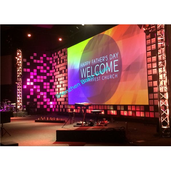 Full Color P4 Indoor Video Wall, Front Service Magnetic LED Display for Fixed Installation