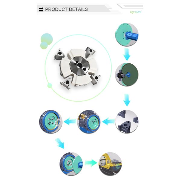 Flywheel Disc Clutch Engine Drive Coupling Group For Excavator Pump