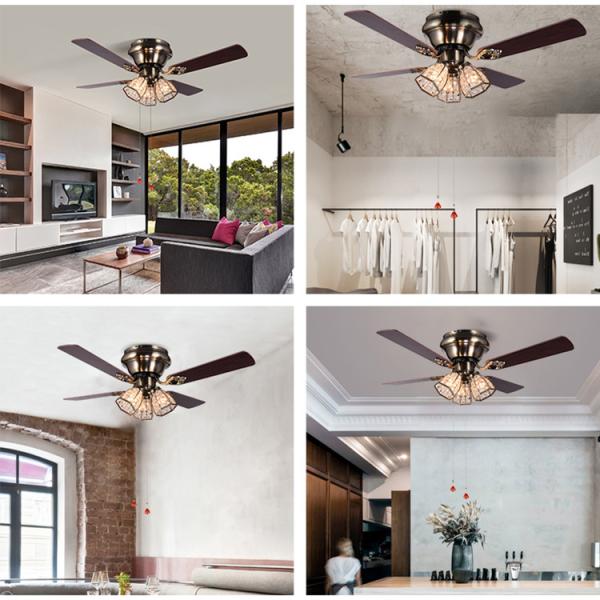 120V 42 Antique Brass Ceiling Fan Light Vintage Oscillating Table Fan