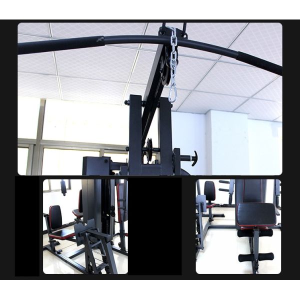 Oem 6mm Gym Fitness Equipment Five Person Comprehensive Trainer Station