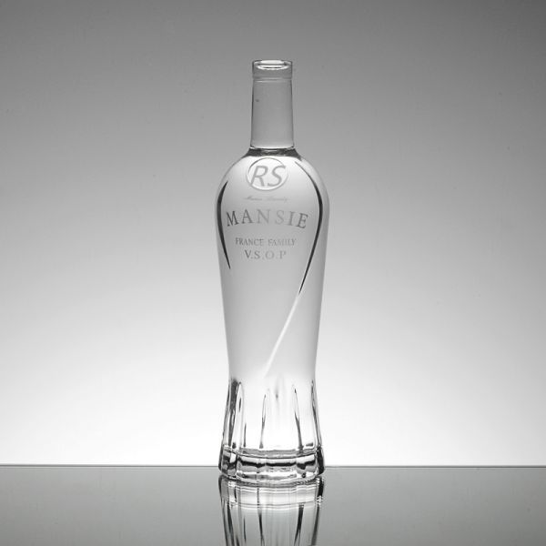 Crystal White 500ml 700ml 750ml Super Flint Glass Empty Rum Clear Liquor Bottle Designer