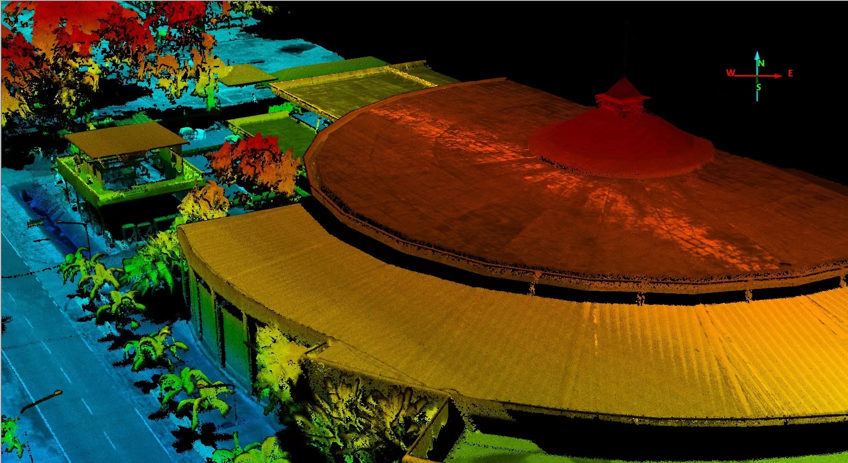 Университетское сотрудничество LiDAR Drone Scanner Geosun GS-100C+ High Precision IMU Color