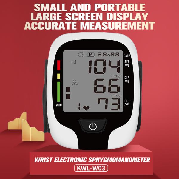 Digital Automatic Home Rechargeable Wrist Blood Pressure Monitor BP Machine With Voice
