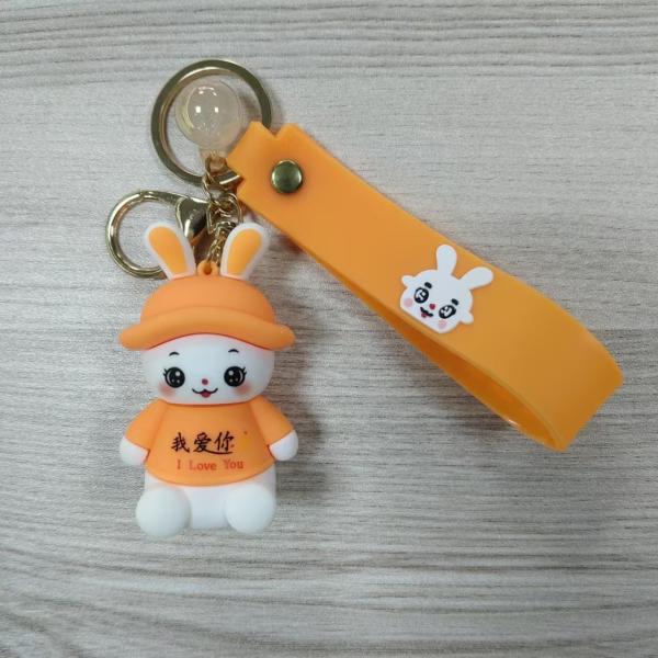 Custom 2D 3D PVC Keychains Soft Rubber Cartoon Anime UV Printing Digital Mockup with Your Logo Low MOQ Factory Direct Supply