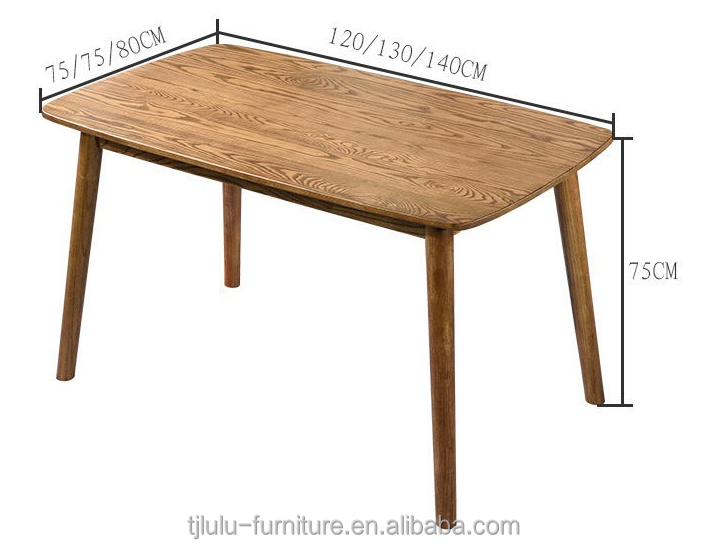 Conjunto de mesa de comedor de madera sólida para familias de diseño clásico bodas de madera