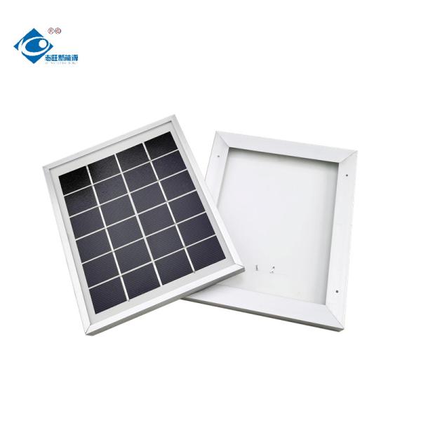 2.5W Photovoltaic Portable Solar Panel ZW-2.5W-6VM Mini Glass Laminated Solar Panels Charger 6V