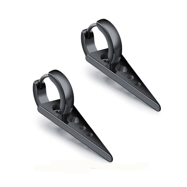Wholesale Men's Fashion Jewelry Stainless Steel Triangle Hoop Earring