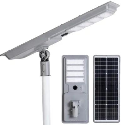 50W 80W 100W 8m Sistema de iluminação solar de rua Crepúsculo a Amanhecer Iluminação solar LED integrada
