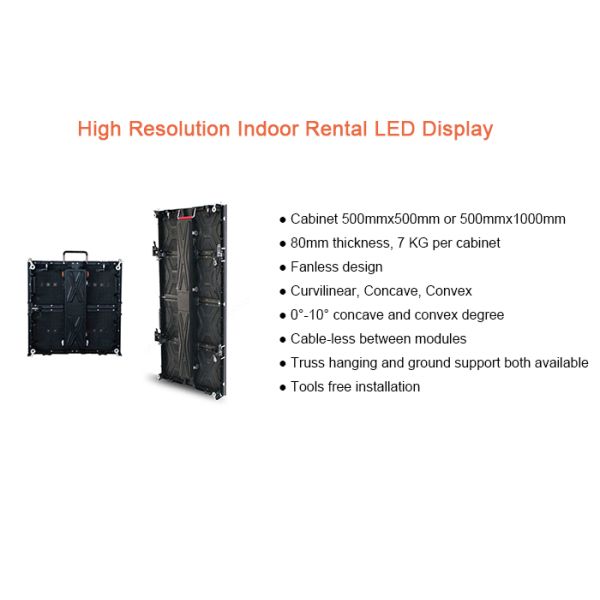 SMD2121 3.91mm Pixels Rental Full Color LED Display Stage 16 Scan Resolution